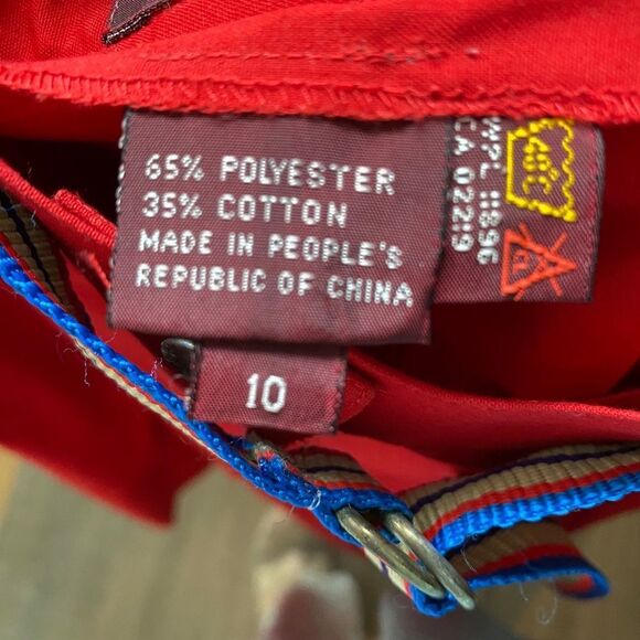 80s Vintage Jordache A-Line Skirt Sz 10 High Rise Grosgrain Belt Stranger Things - Picture 9 of 9